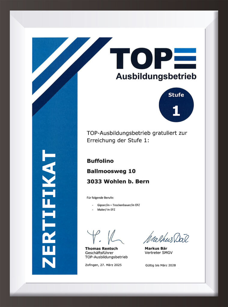Zertifikate Top Ausbildungsbetrieb